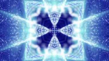 Parçacıklar bir siyah arka plan üzerinde uçan animasyonlu arka plan soyut. 3D render.