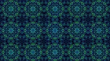 Parçacıklar bir siyah arka plan üzerinde uçan animasyonlu arka plan soyut. 3D render.