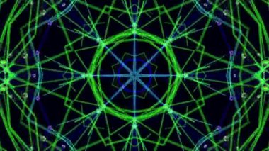 Parçacıklar bir siyah arka plan üzerinde uçan animasyonlu arka plan soyut. 3D render.