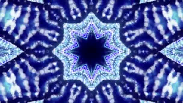 Fond animé abstrait de particules volantes sur fond noir. Rendu 3d .