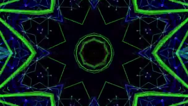 Абстрактный Анимационный Фон Летающих Тарелок Черном Фоне Рендеринг — стоковое видео