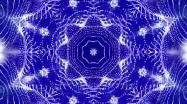 Parçacıklar bir siyah arka plan üzerinde uçan animasyonlu arka plan soyut. 3D render.