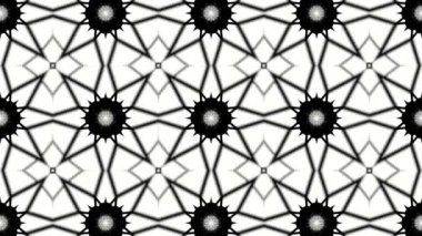 Kaleydoskop kalıplarının animasyonlu arka plan. 3D render.