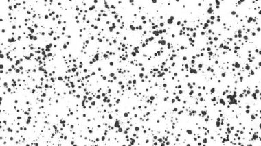 beyaz bir arka plan üzerinde uçan gri yuvarlak parçacıkları. Soyut animasyon 3d render.