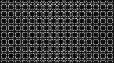  üç boyutlu soyut atomik Kafes'in beyaz bir arka plan üzerinde yavaş yavaş deforme şekildir. 3D render