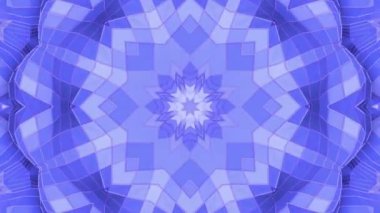 mavi animasyonlu arka plan. kaleydoskop etkisi. 3D render