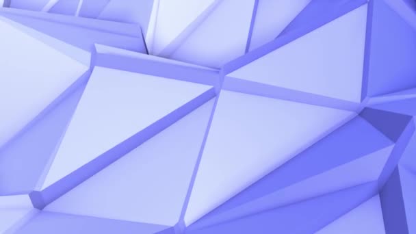 fond animé abstrait bleu. faible surface poly est déformée. Rendu 3d 