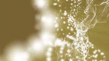 Animasyon üç boyutlu parçacıklar. Soyut fütüristik kompozisyon. 3D render