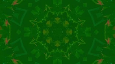 Siyah beyaz kaleydoskop arka plan. Animasyonlu arka plan. 3D render