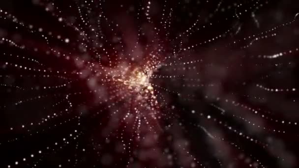 Kırmızı Kaleydoskop Boyutlu Şekiller Arka Plan Animasyonlu Arka Plan Render — Stok video