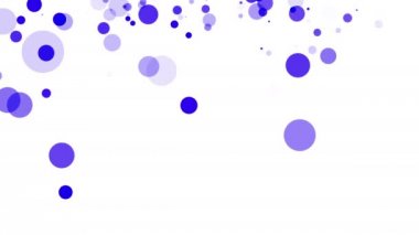 mavi yarı saydam parçacıklar yavaş yavaş beyaz bir arka plan üzerinde hareket. soyut animasyon. 3d render