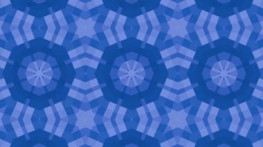 Kaleydoskop screensaver beyaz yuvarlak parçacıkların animasyon. arka plan. 3D render