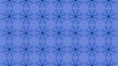 Kaleydoskop screensaver beyaz yuvarlak parçacıkların animasyon. arka plan. 3D render