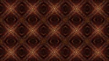 Kaleydoskop screensaver beyaz yuvarlak parçacıkların animasyon. arka plan. 3D render