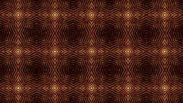 Animierter Kaleidoskop Bildschirmschoner Weißer Runder Teilchen Abstrakter Hintergrund Darstellung — Stockvideo