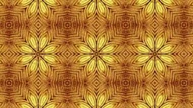 Kaleydoskop screensaver beyaz yuvarlak parçacıkların animasyon. arka plan. 3D render