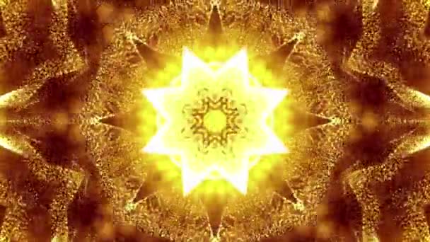 Kaléidoscope animé économiseur d'écran de particules rondes blanches. fond abstrait. Rendu 3d 