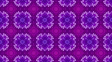 Kaleydoskop screensaver beyaz yuvarlak parçacıkların animasyon. arka plan. 3D render