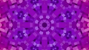 Kaleydoskop screensaver beyaz yuvarlak parçacıkların animasyon. arka plan. 3D render