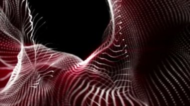 soyut üç boyutlu arka plan. uçan ışık parçacıkları. 3d render