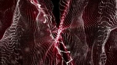 soyut üç boyutlu arka plan. uçan ışık parçacıkları. 3d render