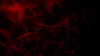 abstract three-dimensional background. flying connecting particles. 3d rendering