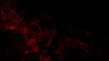 abstract three-dimensional background. flying connecting particles. 3d rendering