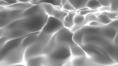 Beyaz kılavuz bir siyah arka plan üzerinde hareket ediyor. Soyut animasyon. 3D render