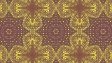 turuncu ışığı yanıp söner. kaleydoskop arka plan. Soyut animasyon. 3D render