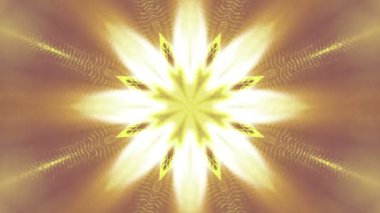 turuncu ışığı yanıp söner. kaleydoskop arka plan. Soyut animasyon. 3D render