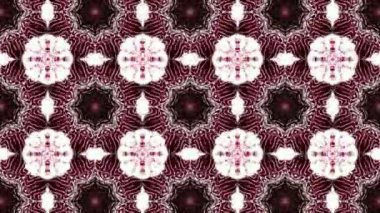 turuncu ışığı yanıp söner. kaleydoskop arka plan. Soyut animasyon. 3D render