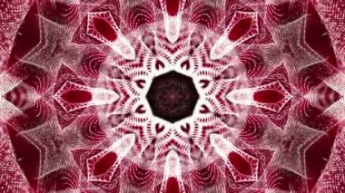 turuncu ışığı yanıp söner. kaleydoskop arka plan. Soyut animasyon. 3D render