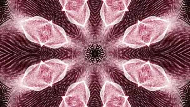 éclairs orange clair. kaléidoscope fond. animation abstraite. 3d rendu 