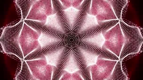 éclairs orange clair. kaléidoscope fond. animation abstraite. 3d rendu 