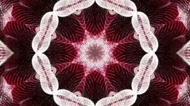 turuncu ışığı yanıp söner. kaleydoskop arka plan. Soyut animasyon. 3D render