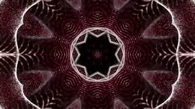 turuncu ışığı yanıp söner. kaleydoskop arka plan. Soyut animasyon. 3D render