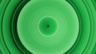 dairesel dalgalar tarafından deforme üç boyutlu yeşil şekil. soyut arka plan. 3d render