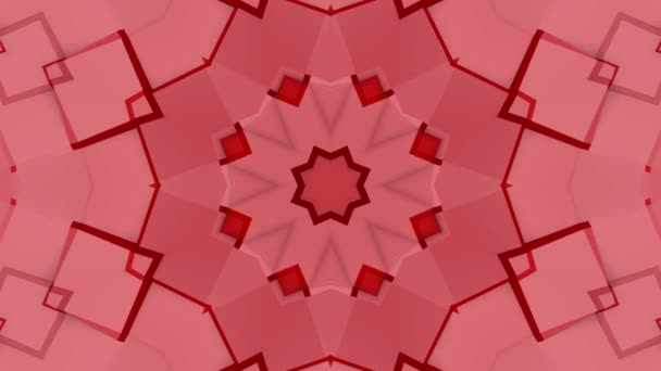 Dreidimensionaler Kaleidoskop Hintergrund Abstrakte Animation Darstellung — Stockvideo