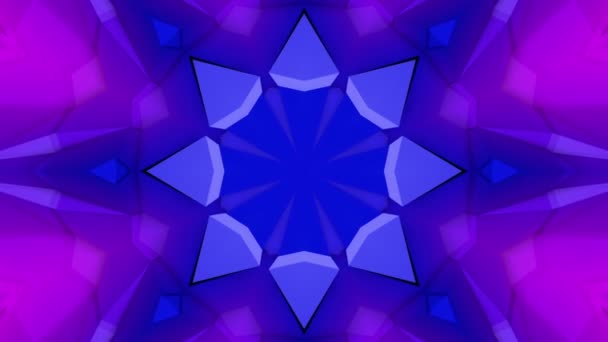 Dreidimensionaler Kaleidoskop Hintergrund Abstrakte Animation Darstellung — Stockvideo