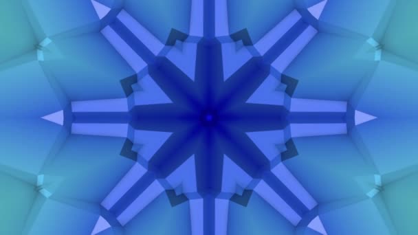 Three Dimensional Kaleidoscope Background Abstract Animation Render — Stock videók