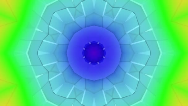 Dreidimensionaler Kaleidoskop Hintergrund Abstrakte Animation Darstellung — Stockvideo