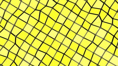 sarı siyah hücreleri ile düşük poli uçak yavaş yavaş bozulmayı. 3D render