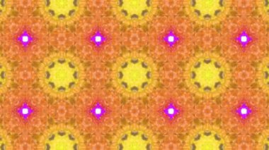 Çok renkli animasyonlu desen. Soyut kaleydoskop arka plan. 3D render