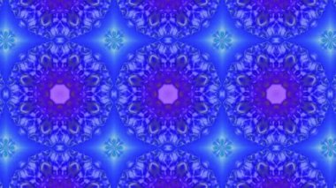 Çok renkli animasyonlu desen. Soyut kaleydoskop arka plan. 3D render