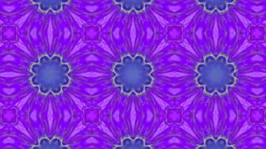 Çok renkli animasyonlu desen. Soyut kaleydoskop arka plan. 3D render