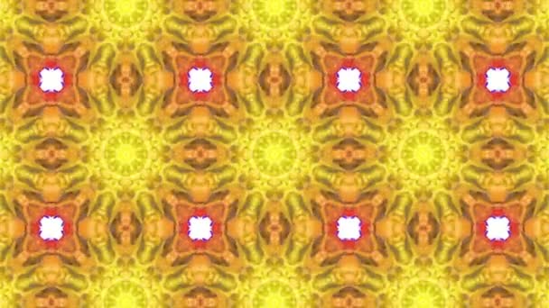 Multicolored Animated Pattern Abstract Kaleidoscope Background Render — Stock Video