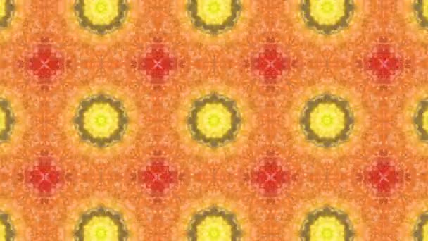 Multicolored Animated Pattern Abstract Kaleidoscope Background Render — Stock Video