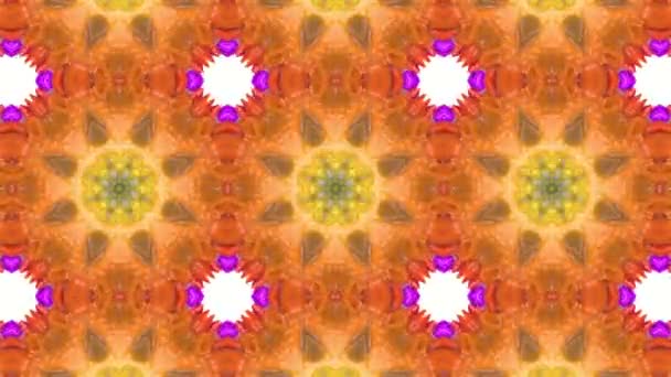 Motif animé multicolore. fond kaléidoscope abstrait. 3d rendu 