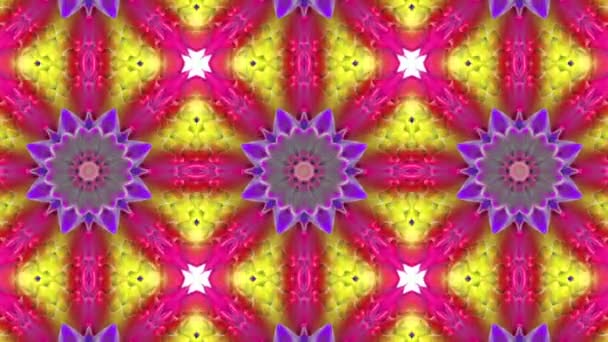 Motif animé multicolore. fond kaléidoscope abstrait. 3d rendu 