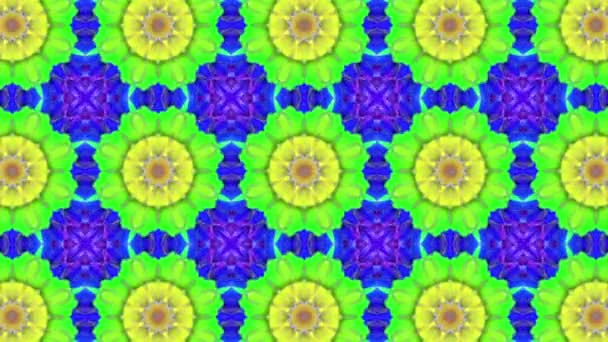 Motif animé multicolore. fond kaléidoscope abstrait. 3d rendu 